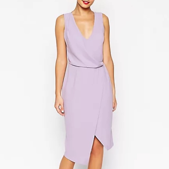 Black Drape front Lattice back dress 4 - Picture 4 of 4